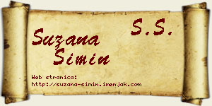 Suzana Simin vizit kartica